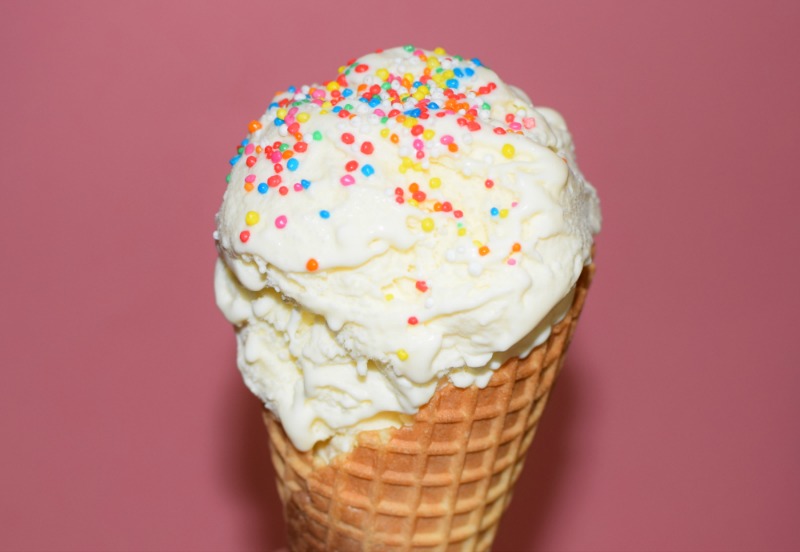 philadelphia ice cream in a cone