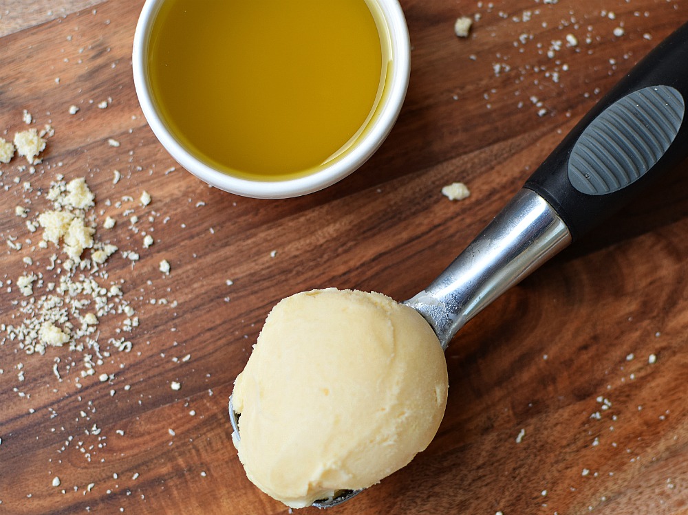 Olive Oil Ice Cream with Fleur de Sel