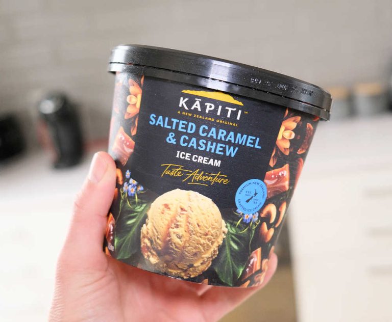 Review Of Kapiti Salted Caramel And Cashew Ice Cream Scoop Club