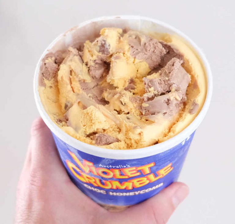 Review Of Violet Crumble Choc Ice Cream 1L Scoop Club